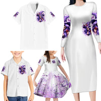 Witch Skull Family Matching Long Sleeve Bodycon Dress and Hawaiian Shirt I'm A Haunt Mess - Wonder Print Shop