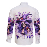 Witch Skull Family Matching Mermaid Dress and Hawaiian Shirt I'm A Haunt Mess - Wonder Print Shop