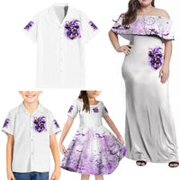 Witch Skull Family Matching Off Shoulder Maxi Dress and Hawaiian Shirt I'm A Haunt Mess - Wonder Print Shop