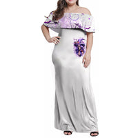 Witch Skull Family Matching Off Shoulder Maxi Dress and Hawaiian Shirt I'm A Haunt Mess - Wonder Print Shop