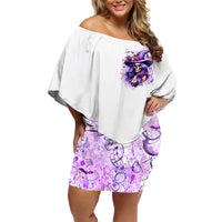 Witch Skull Family Matching Off Shoulder Short Dress and Hawaiian Shirt I'm A Haunt Mess - Wonder Print Shop