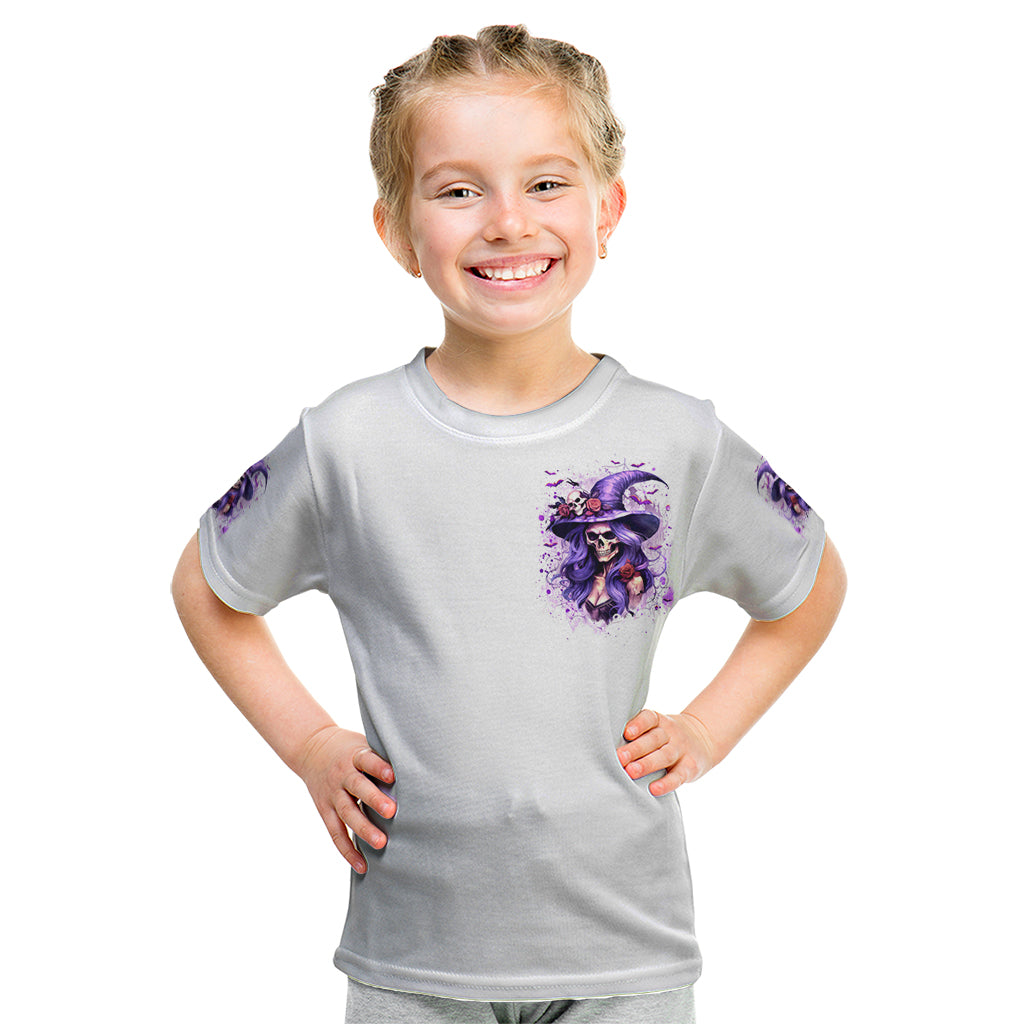Witch Skull Kid T Shirt I'm A Haunt Mess - Wonder Print Shop