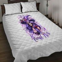 Witch Skull Quilt Bed Set I'm A Haunt Mess - Wonder Print Shop