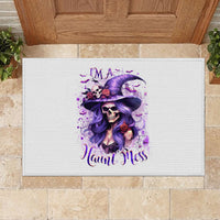 Witch Skull Rubber Doormat I'm A Haunt Mess - Wonder Print Shop