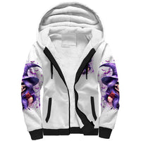 Witch Skull Sherpa Hoodie I'm A Haunt Mess - Wonder Print Shop