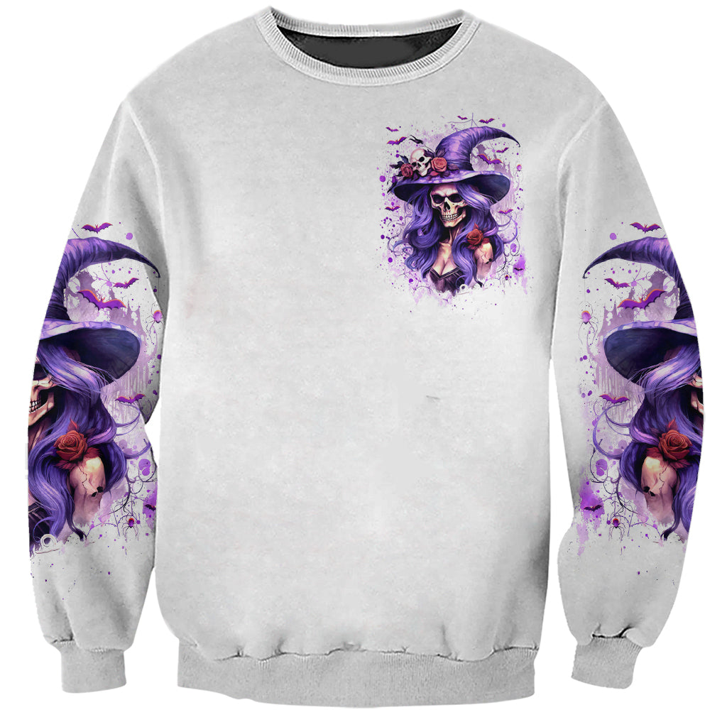 Witch Skull Sweatshirt I'm A Haunt Mess - Wonder Print Shop