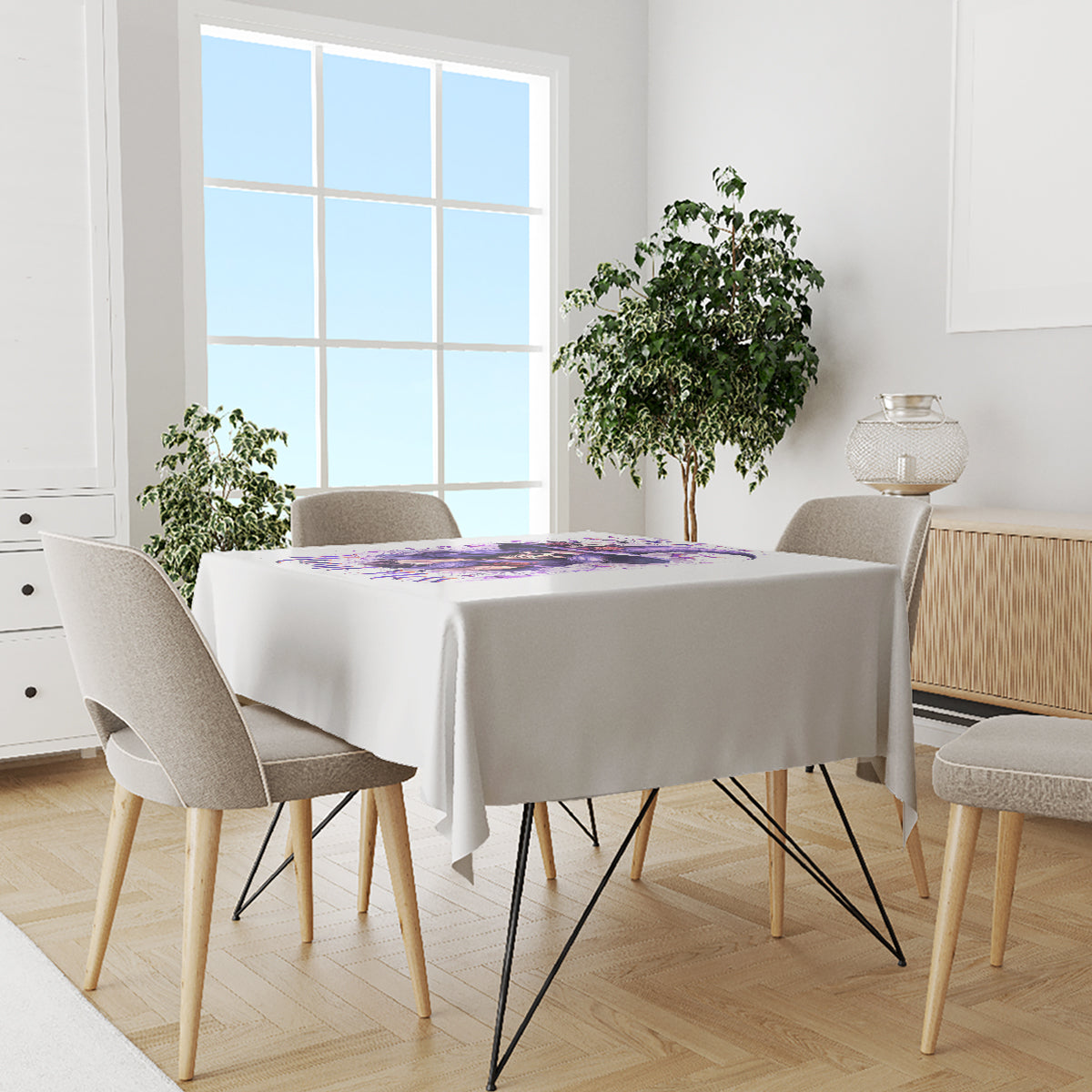 Witch Skull Tablecloth I'm A Haunt Mess - Wonder Print Shop