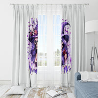 Witch Skull Window Curtain I'm A Haunt Mess - Wonder Print Shop