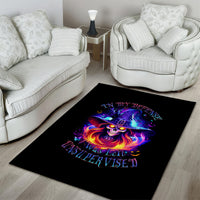 Fire Witch Skull Area Rug In My Defense The Moon Was Full And I Was Left Unsupervided - Wonder Print Shop