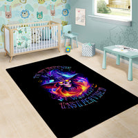 Fire Witch Skull Area Rug In My Defense The Moon Was Full And I Was Left Unsupervided - Wonder Print Shop