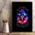 Fire Witch Skull Canvas Wall Art In My Defense The Moon Was Full And I Was Left Unsupervided - Wonder Print Shop