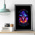 Fire Witch Skull Canvas Wall Art In My Defense The Moon Was Full And I Was Left Unsupervided - Wonder Print Shop
