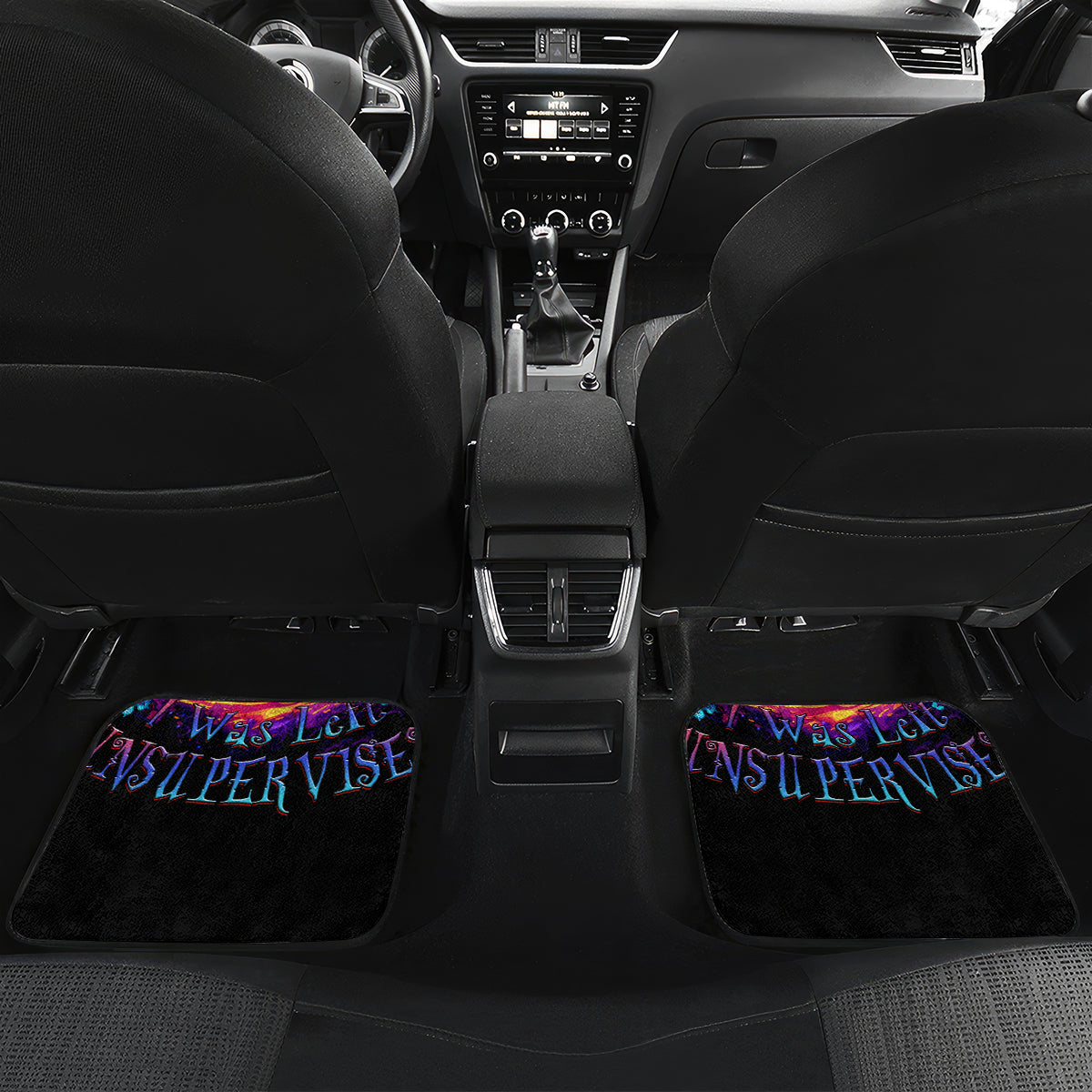 Fire Witch Skull Car Mats In My Defense The Moon Was Full And I Was Left Unsupervided - Wonder Print Shop