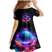 Fire Witch Skull Family Matching Mermaid Dress and Hawaiian Shirt In My Defense The Moon Was Full And I Was Left Unsupervided - Wonder Print Shop