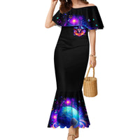 Fire Witch Skull Family Matching Mermaid Dress and Hawaiian Shirt In My Defense The Moon Was Full And I Was Left Unsupervided - Wonder Print Shop