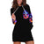 Fire Witch Skull Hoodie Dress In My Defense The Moon Was Full And I Was Left Unsupervided - Wonder Print Shop