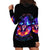 Fire Witch Skull Hoodie Dress In My Defense The Moon Was Full And I Was Left Unsupervided - Wonder Print Shop