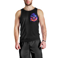 Fire Witch Skull Men Tank Top In My Defense The Moon Was Full And I Was Left Unsupervided - Wonder Print Shop