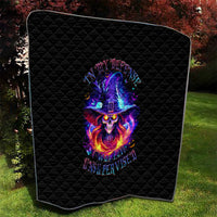 Fire Witch Skull Quilt In My Defense The Moon Was Full And I Was Left Unsupervided - Wonder Print Shop