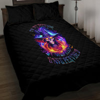 Fire Witch Skull Quilt Bed Set In My Defense The Moon Was Full And I Was Left Unsupervided - Wonder Print Shop