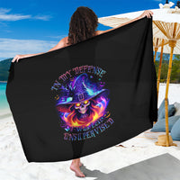 Fire Witch Skull Sarong In My Defense The Moon Was Full And I Was Left Unsupervided - Wonder Print Shop