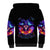 Fire Witch Skull Sherpa Hoodie In My Defense The Moon Was Full And I Was Left Unsupervided - Wonder Print Shop