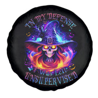 Fire Witch Skull Spare Tire Cover In My Defense The Moon Was Full And I Was Left Unsupervided - Wonder Print Shop