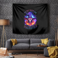 Fire Witch Skull Tapestry In My Defense The Moon Was Full And I Was Left Unsupervided - Wonder Print Shop