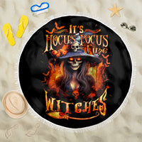 Witch Skull Beach Blanket It's Hocus Pocus Time Witches - Wonder Print Shop