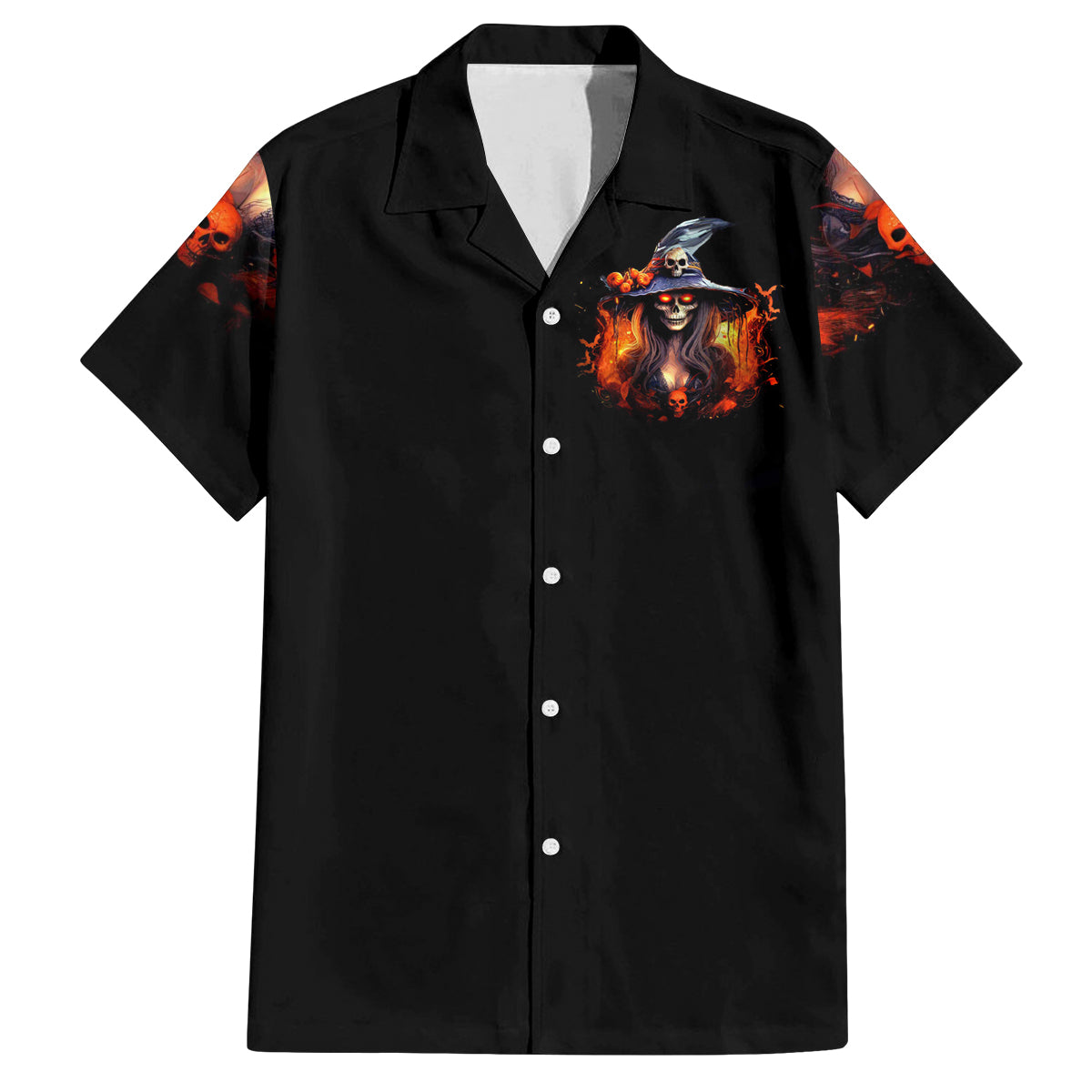 Witch Skull Family Matching Long Sleeve Bodycon Dress and Hawaiian Shirt It's Hocus Pocus Time Witches - Wonder Print Shop