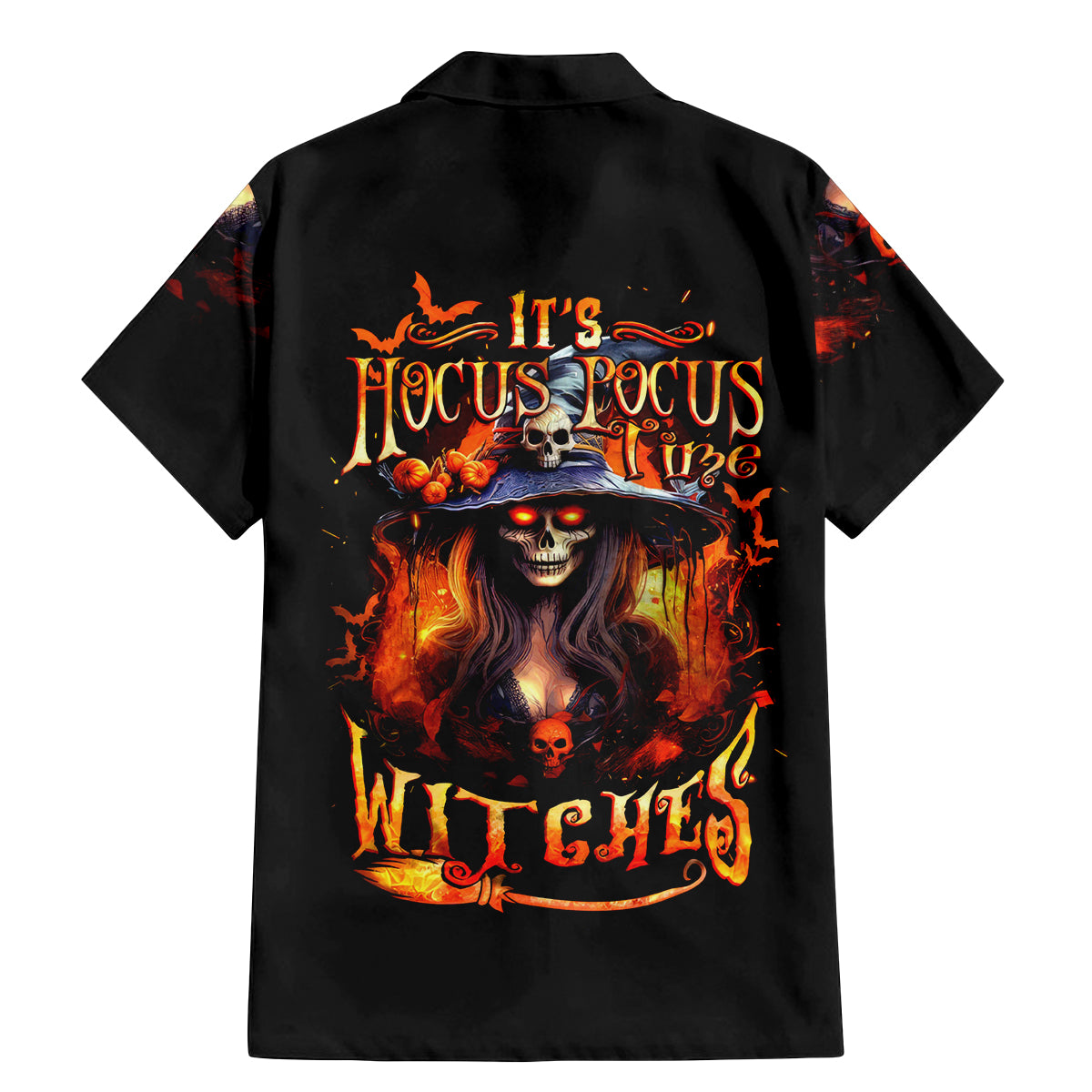 Witch Skull Family Matching Mermaid Dress and Hawaiian Shirt It's Hocus Pocus Time Witches - Wonder Print Shop