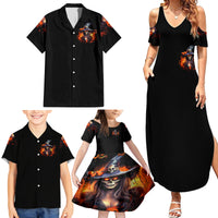 Witch Skull Family Matching Summer Maxi Dress and Hawaiian Shirt It's Hocus Pocus Time Witches - Wonder Print Shop