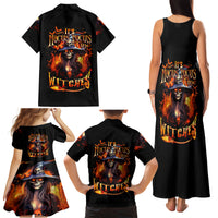 Witch Skull Family Matching Tank Maxi Dress and Hawaiian Shirt It's Hocus Pocus Time Witches - Wonder Print Shop