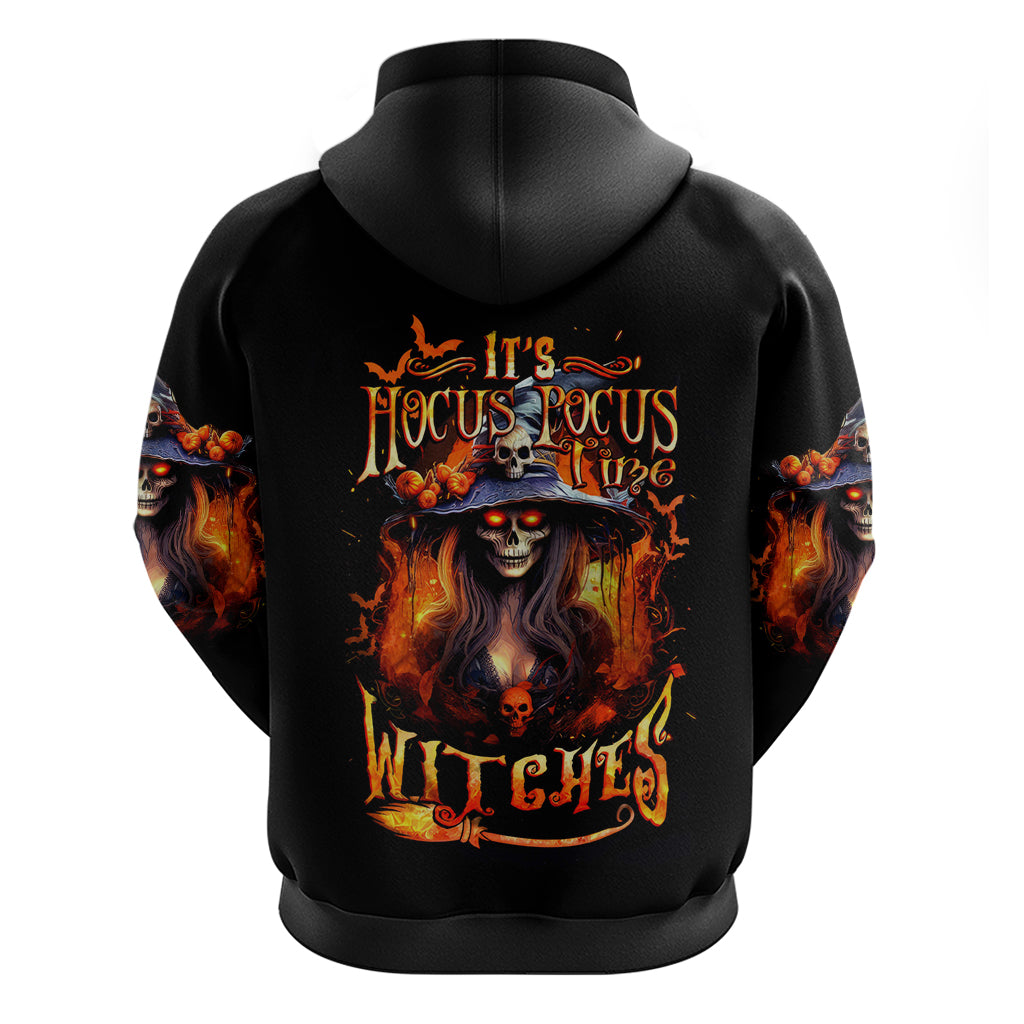 Witch Skull Hoodie It's Hocus Pocus Time Witches - Wonder Print Shop