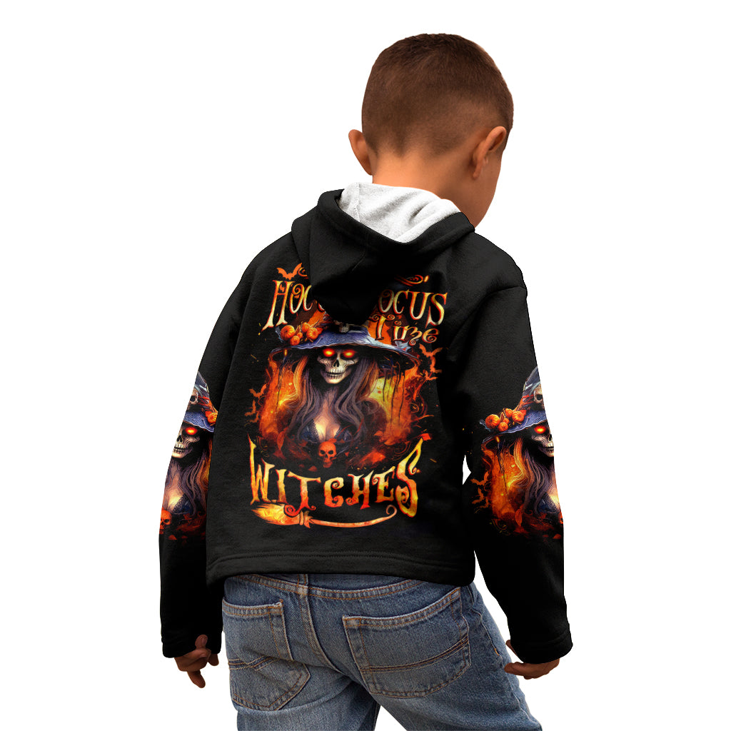 Witch Skull Kid Hoodie It's Hocus Pocus Time Witches - Wonder Print Shop