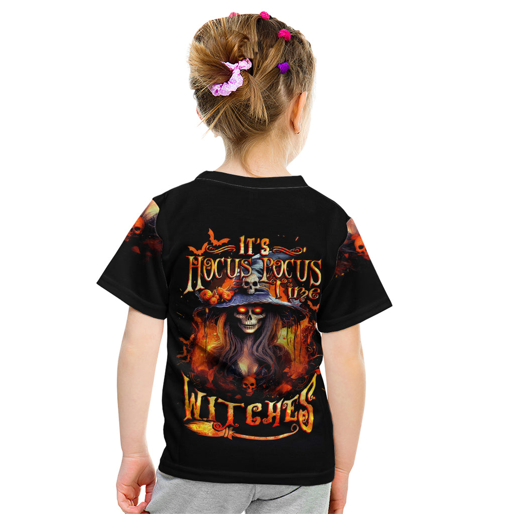 Witch Skull Kid T Shirt It's Hocus Pocus Time Witches - Wonder Print Shop