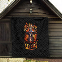 Witch Skull Quilt It's Hocus Pocus Time Witches - Wonder Print Shop