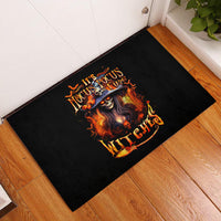 Witch Skull Rubber Doormat It's Hocus Pocus Time Witches - Wonder Print Shop