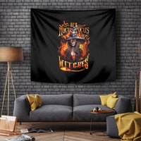 Witch Skull Tapestry It's Hocus Pocus Time Witches - Wonder Print Shop