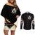 Ghost Halloween Couples Matching Off Shoulder Short Dress and Long Sleeve Button Shirt It's The Most Wonderfull Time Of The Year - Wonder Print Shop