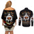 Ghost Halloween Couples Matching Off Shoulder Short Dress and Long Sleeve Button Shirt It's The Most Wonderfull Time Of The Year - Wonder Print Shop