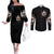 Ghost Halloween Couples Matching Off The Shoulder Long Sleeve Dress and Long Sleeve Button Shirt It's The Most Wonderfull Time Of The Year DT01
