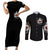 Ghost Halloween Couples Matching Short Sleeve Bodycon Dress and Long Sleeve Button Shirt It's The Most Wonderfull Time Of The Year - Wonder Print Shop