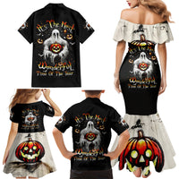 Ghost Halloween Family Matching Mermaid Dress and Hawaiian Shirt It's The Most Wonderfull Time Of The Year - Wonder Print Shop