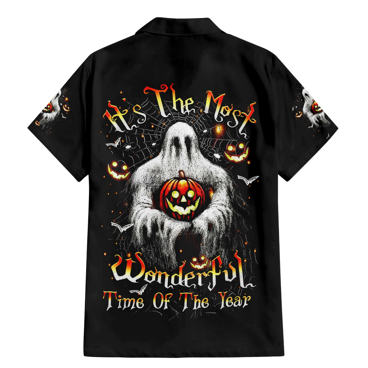 Ghost Halloween Family Matching Mermaid Dress and Hawaiian Shirt It's The Most Wonderfull Time Of The Year - Wonder Print Shop