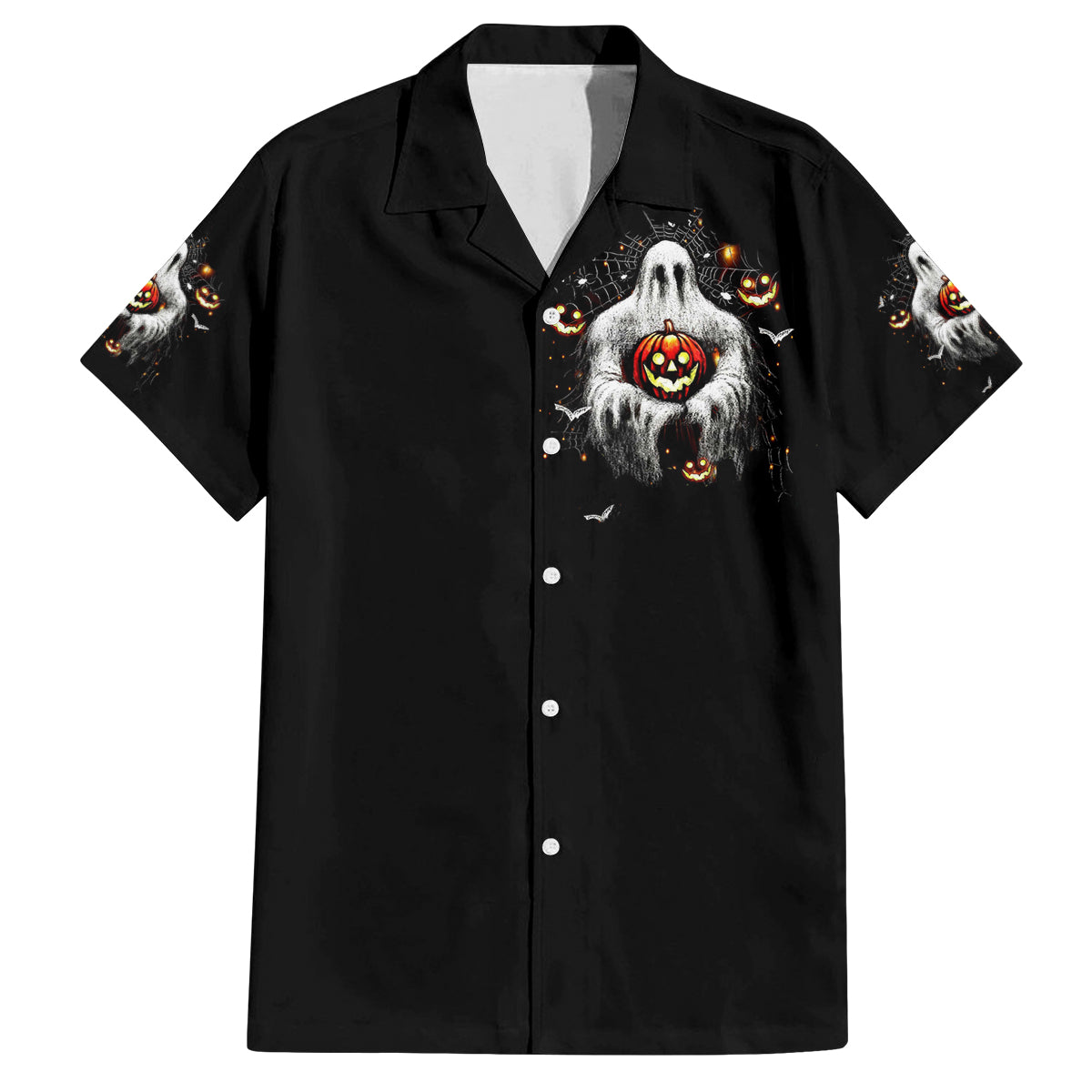 Ghost Halloween Family Matching Off Shoulder Maxi Dress and Hawaiian Shirt It's The Most Wonderfull Time Of The Year - Wonder Print Shop
