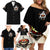 Ghost Halloween Family Matching Off Shoulder Short Dress and Hawaiian Shirt It's The Most Wonderfull Time Of The Year - Wonder Print Shop
