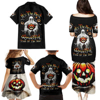 Ghost Halloween Family Matching Puletasi Dress and Hawaiian Shirt It's The Most Wonderfull Time Of The Year - Wonder Print Shop