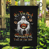 Ghost Halloween Garden Flag It's The Most Wonderfull Time Of The Year - Wonder Print Shop