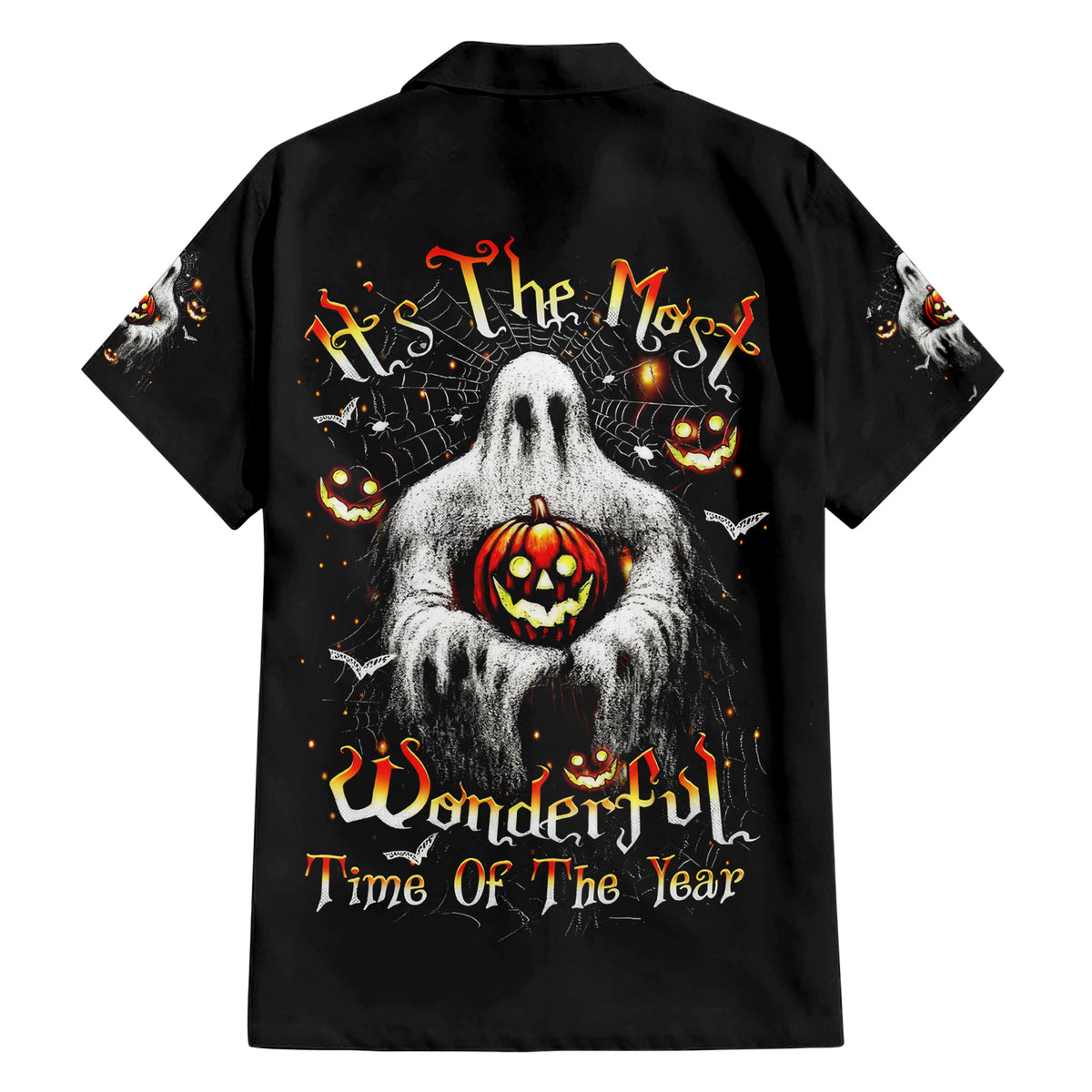Ghost Halloween Hawaiian Shirt It's The Most Wonderfull Time Of The Year - Wonder Print Shop